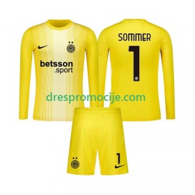 Inter Milan Yann Sommer 1 Dres Golmanski Dječji Gostujući 2025/2026 Dugim Rukavima
